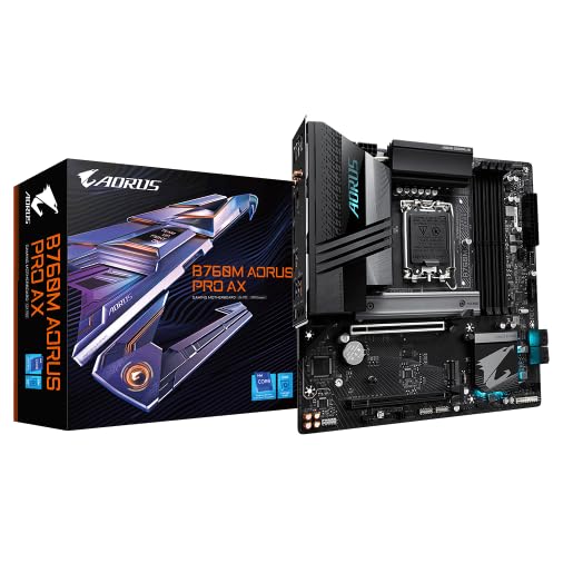 GIGABYTE B760M AORUS PRO AX Intel 12TH-13TH GEN DDR5 Support