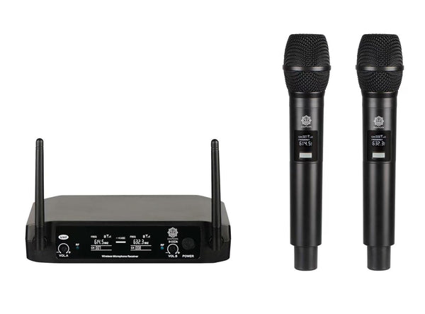 DIGIMORE 2 Channel Handheld Wireless Microphone System with Fixed Frequency‎ D-315