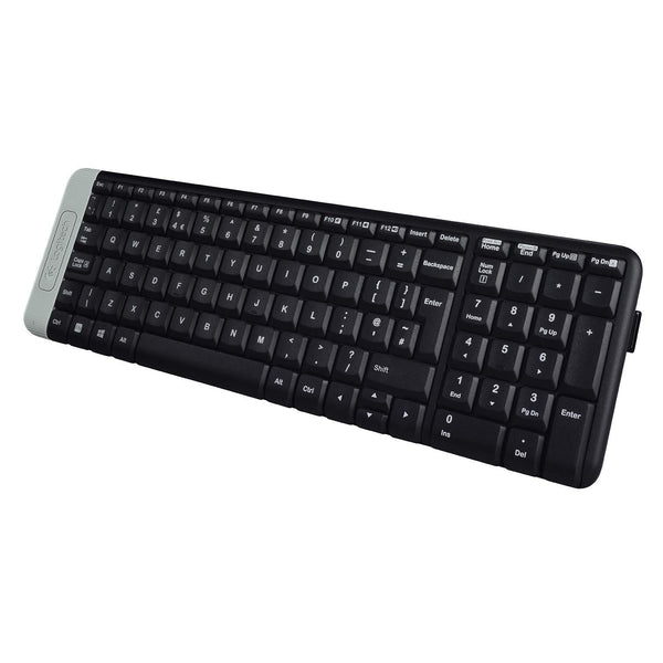 OPEN BOX / Logitech MK215 Wireless Keyboard and Mouse Combo for Windows, 2.4 GHz Wireless, Compact Design, 2-Year Battery Life(Keyboard),5 Month Battery Life PC/Laptop- Black & K230 Wireless Keyboard, Black