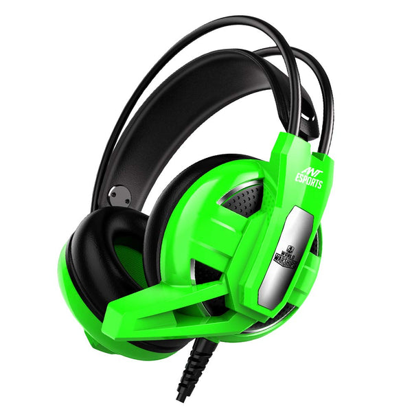 Ant Esports H520W World of Warships Edition Wired Over Headphones with Mic (Green)