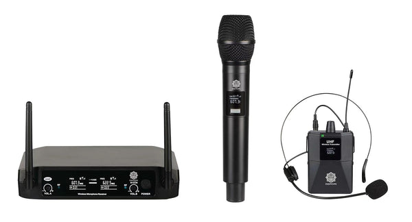 DIGIMORE 2 Channel Wireless Microphone System with Fixed Frequency‎ D-316