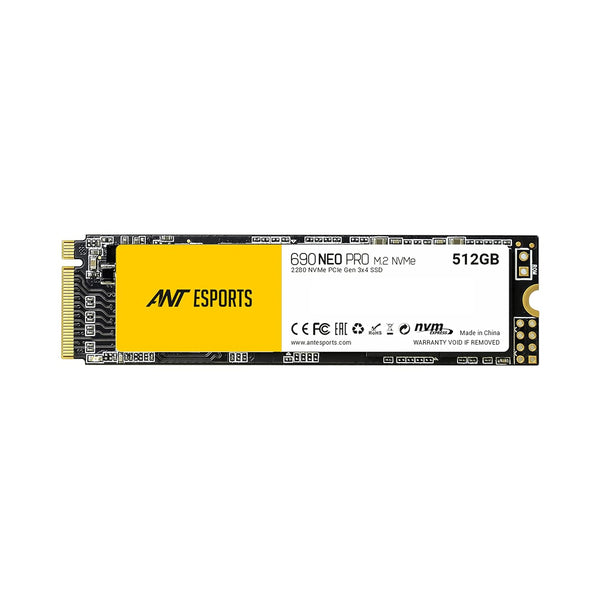 Ant Esports 690 Neo Pro M.2 NVME 512GB /Gen3x4 Drive /Upto Read/Write - 3100/2100 MB/s