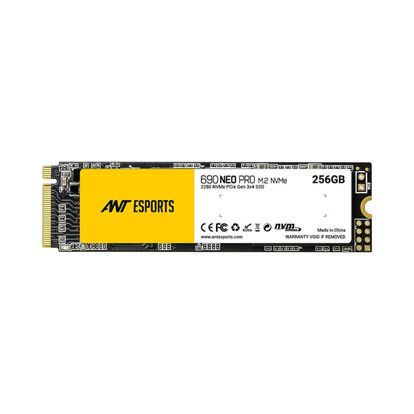 Ant Esports 690 Neo Pro M.2 NVME 256GB / Gen3x4 Drive / Upto Read/Write - 3100/1800 MB/s