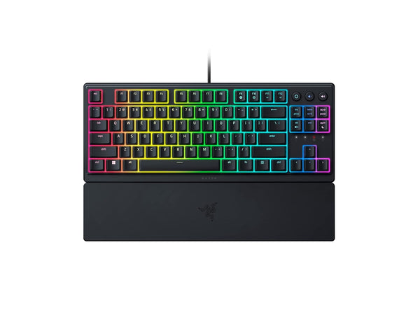 Razer Ornata V3 Tenkeyless - Low Profile Gaming Mechanical Membrane Wired Keyboard-Black-RZ03-04880100-R3M1