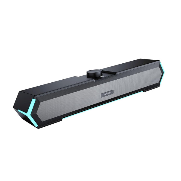 Ant Esports GS365SB Mini Soundbar Wired PC Speaker,USB Powered 3.5MM 10W Dual HiFi Stereo