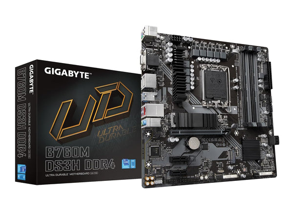 GIGABYTE B760M DS3H DDR4(LGA 1700/ Intel/ M-ATX/ DDR4/Motherboard)