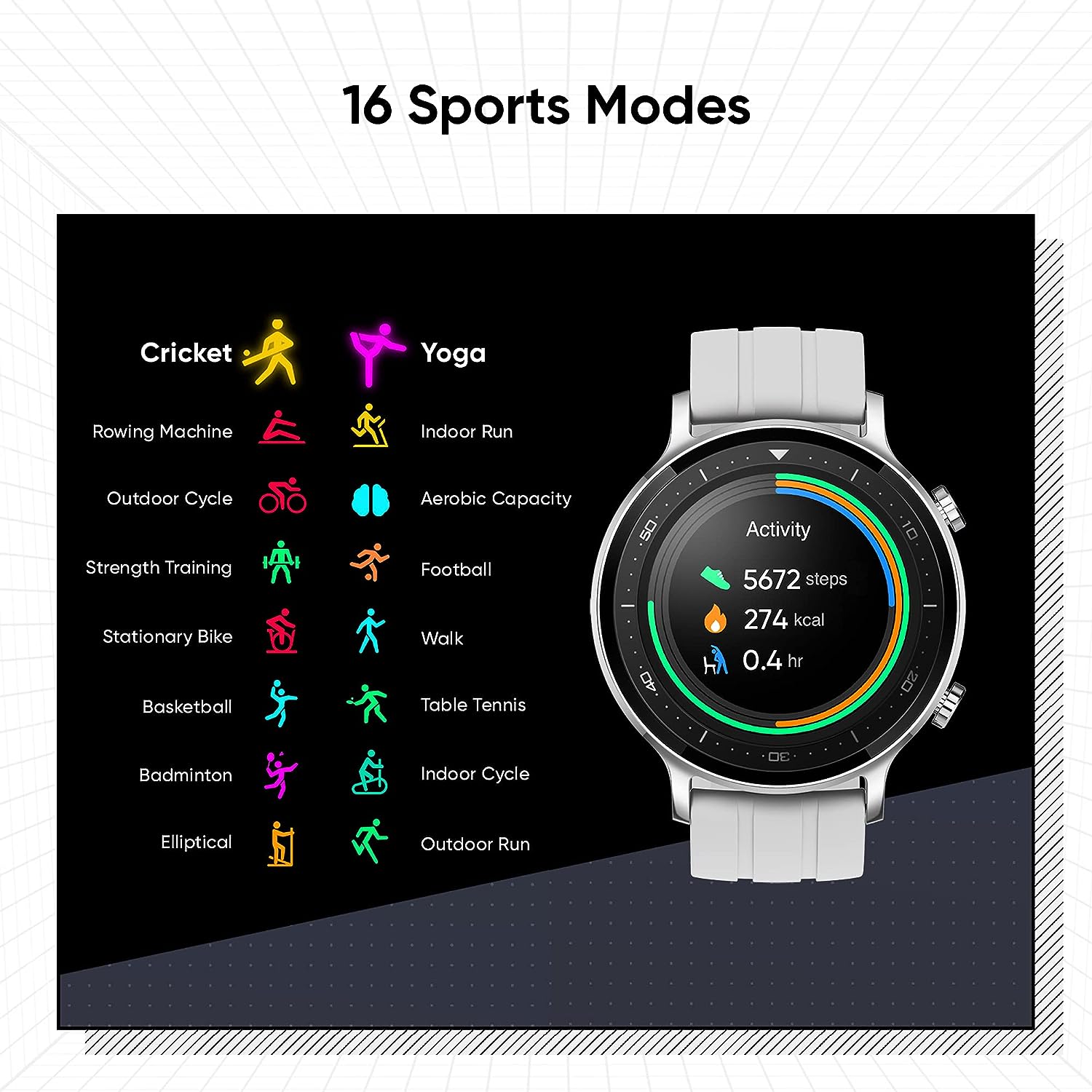 New realme Watch Smart Watch IP68 Sports 1.4 Touchscreen Heart Rate  Monitor Notifications Personalized Watch Faces